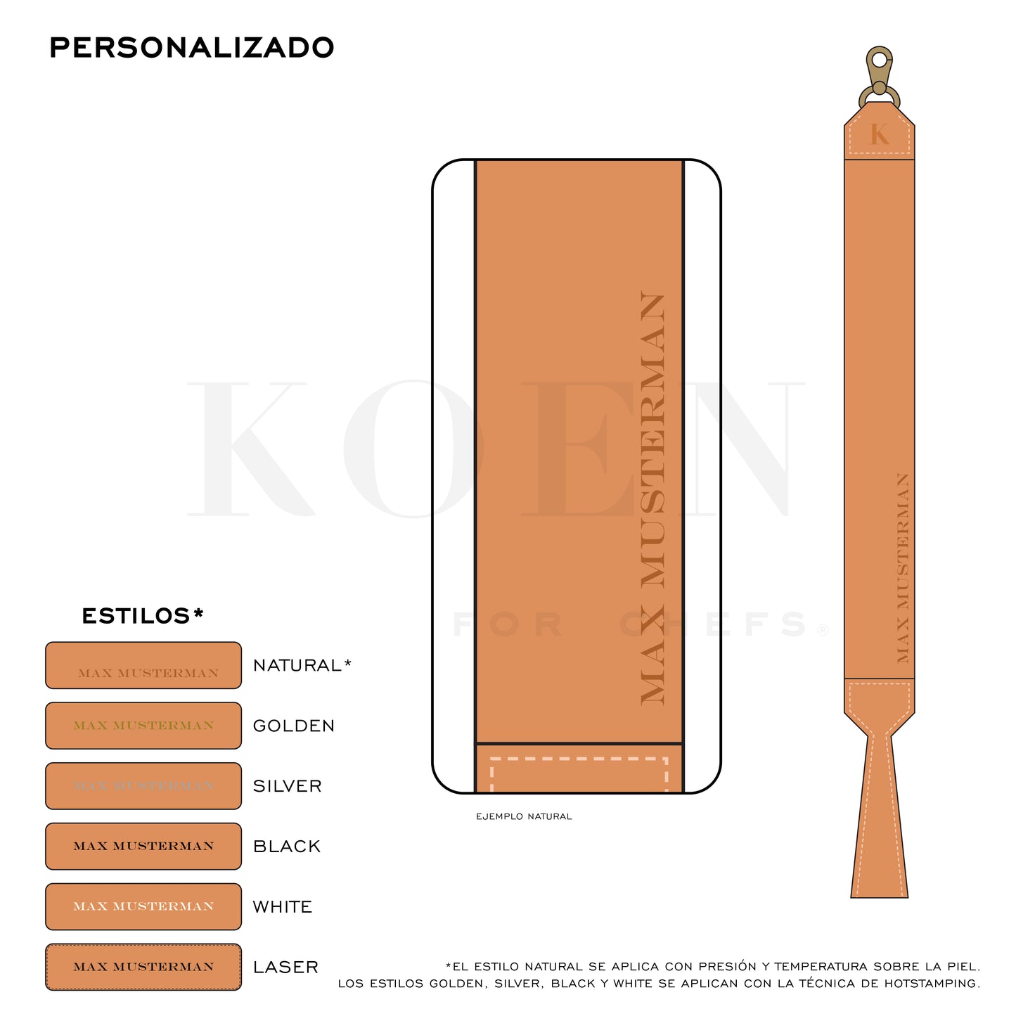 KOEN for Chefs Bovine Leather Edge Strop