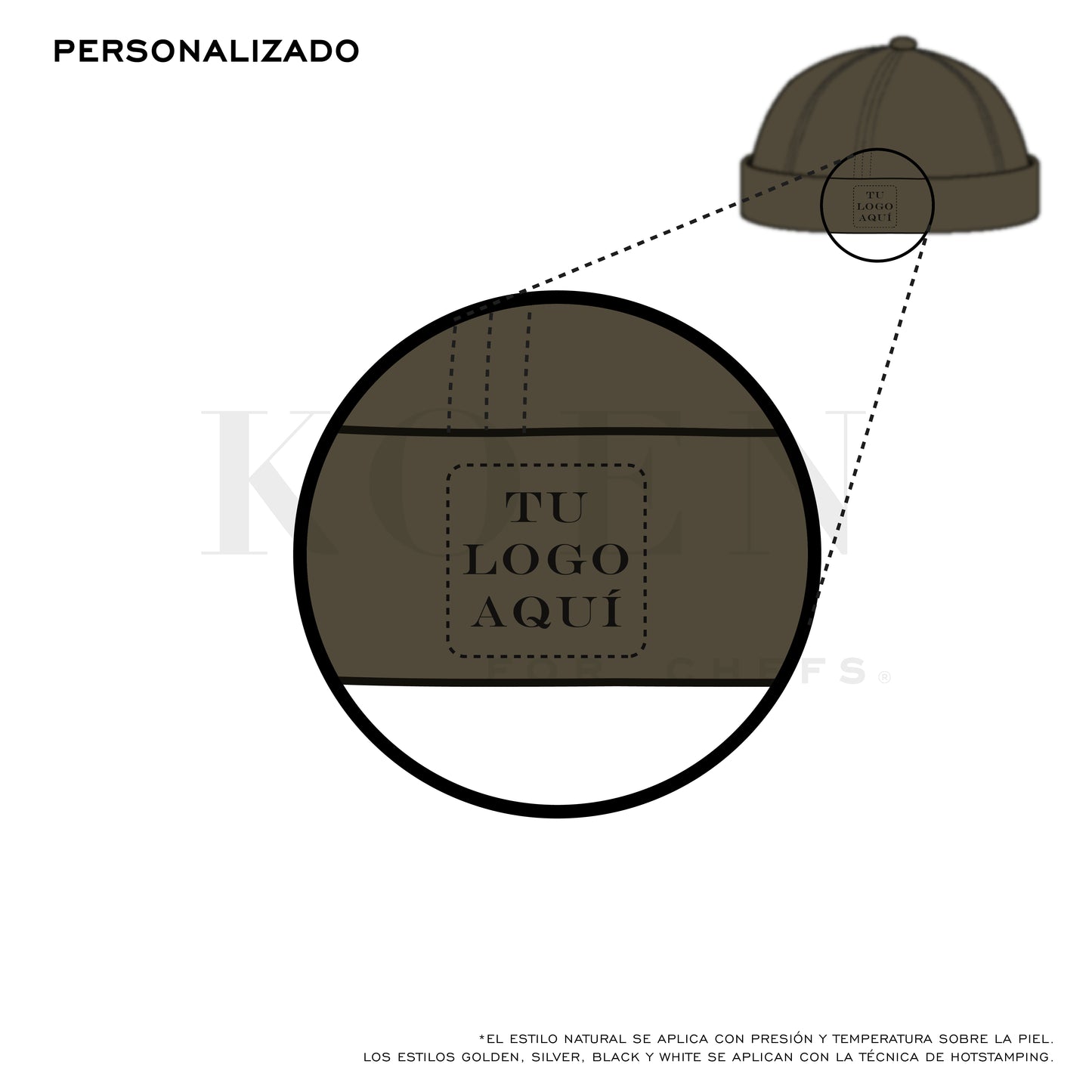 Brimless Kiblo x KOEN Olive Cotton Canvas