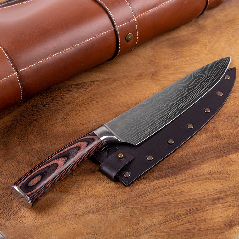 Cuchillo Chef KOEN for Chefs Acero Inox. Grabado 8"