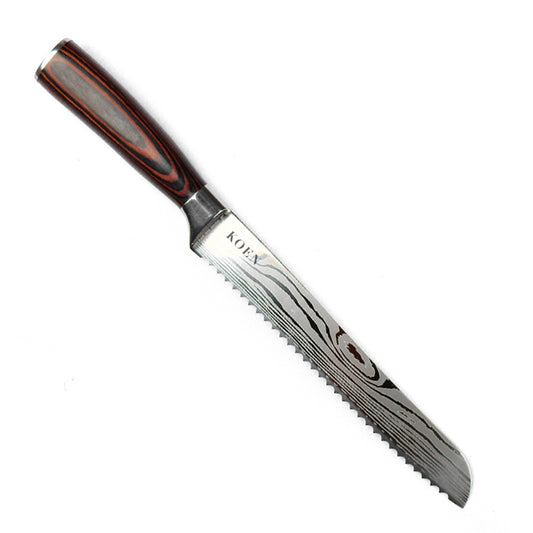 Cuchillo para Pan KOEN for Chefs Acero Inox. Grabado 8"
