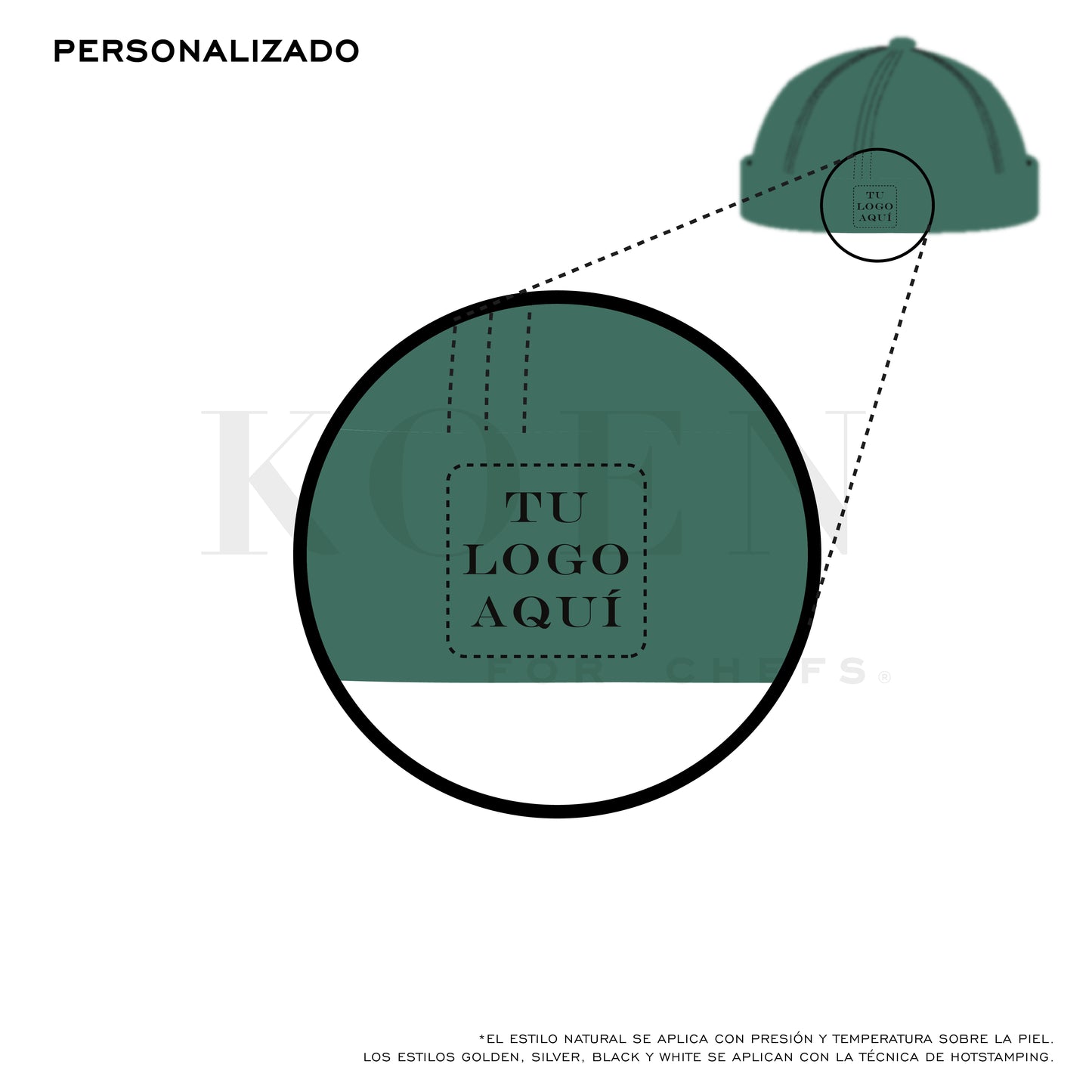 Brimless Kiblo x KOEN Moss Color Cotton Canvas