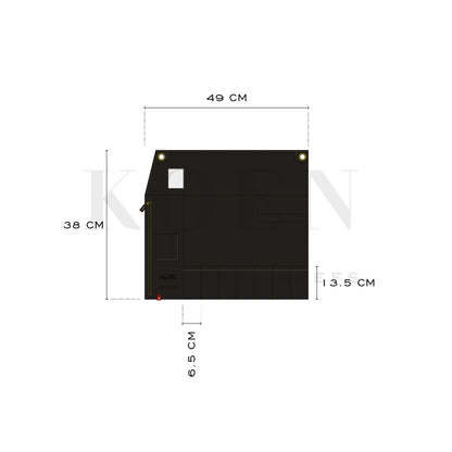 Estuche Expediter Knifewear x KOEN for Chefs Lona Encerada Color Negro