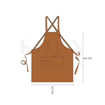 Mandil Berlin Crossback KOEN for Chefs Lona de Algodón Color Sunset