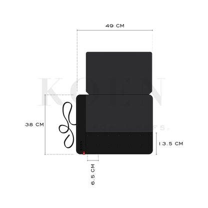 Estuche Mini KOEN for Chefs Piel Bold Color Negro