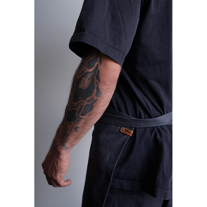 Mandil Berlin Short KOEN for Chefs Lona Encerada Color Negro