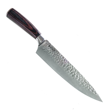 Cuchillo Chef KOEN for Chefs Acero Inox. Martillado 8"