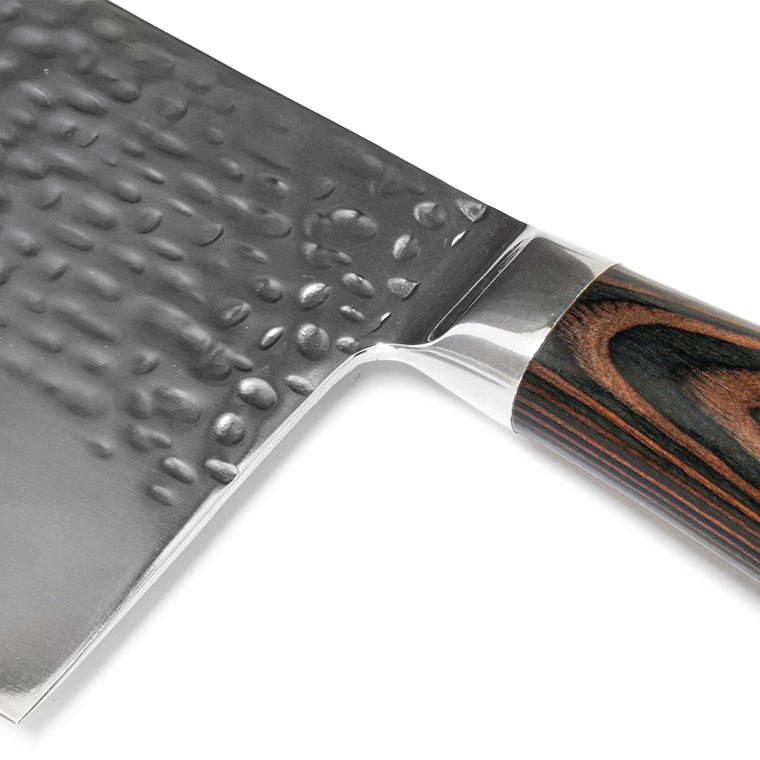 Cuchillo Cleaver KOEN for Chefs Acero Inox. Martillado 7"