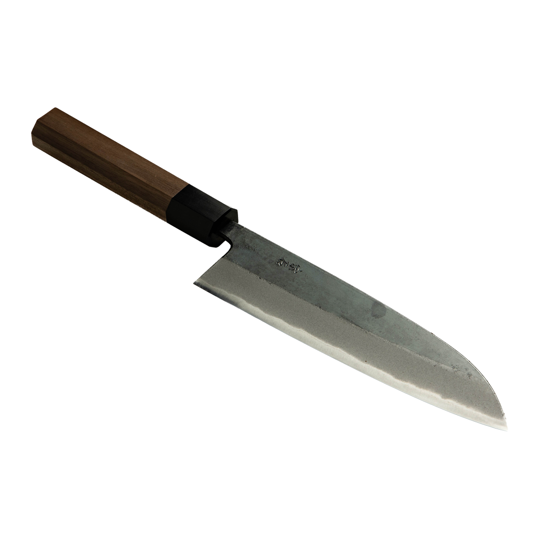 Cuchillo Japonés Wa-Gyuto Muneishi Acero Negro al Carbón Aogami#2 8.5"