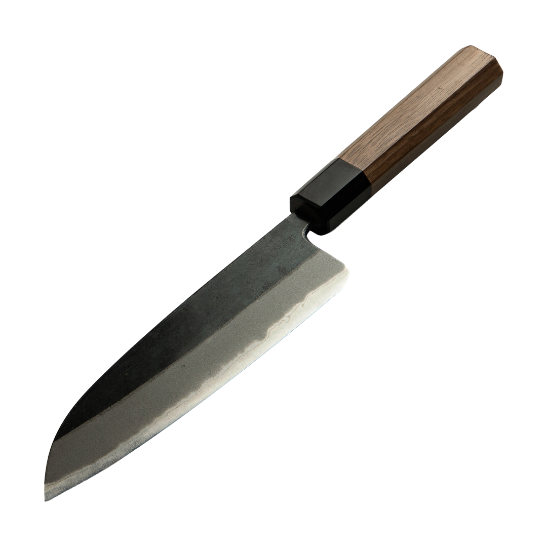 Cuchillo Japonés Wa-Gyuto Muneishi Acero Negro al Carbón Aogami#2 8.5"