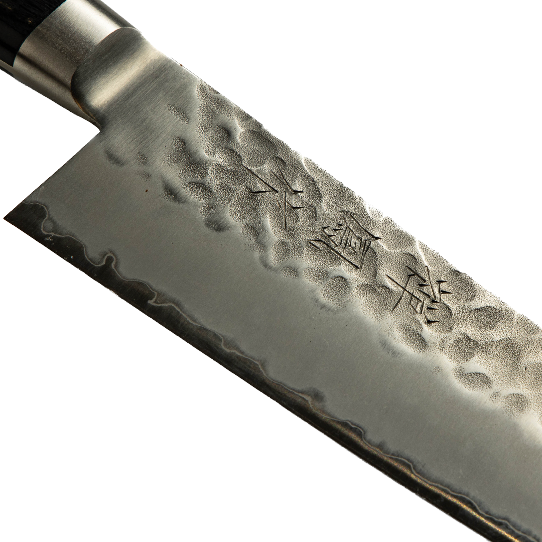 Cuchillo Japonés Santoku Zenpou Acero Aogami Super 7"