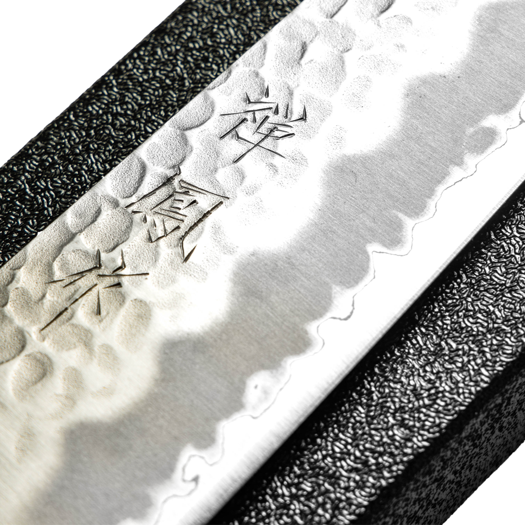 Cuchillo Japonés Santoku Zenpou Acero Aogami Super 7"