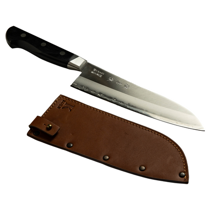 Cuchillo Japonés Santoku Minamoto Acero Sueco Sandvik  7"