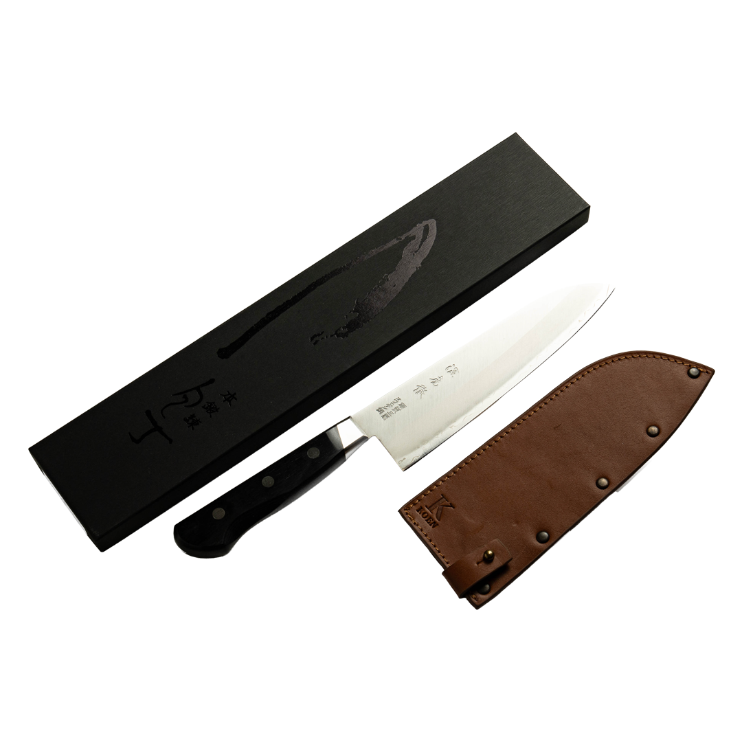Cuchillo Japonés Santoku Minamoto Acero Sueco Sandvik  7"