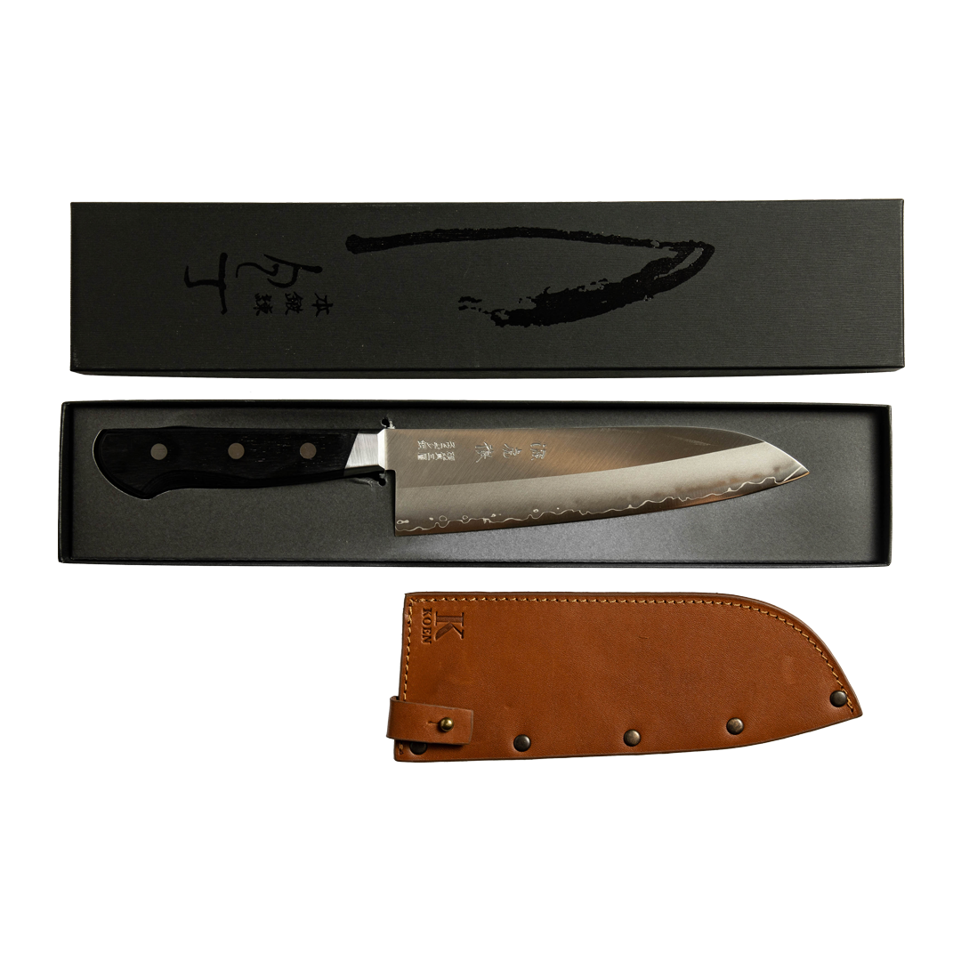 Cuchillo Japonés Santoku Minamoto Acero Sueco Sandvik  7"
